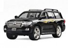White / Black 1:24 Scale Kids Diecast Toyota Land Cruiser Toy