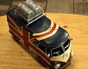 Black Handmade Union Jack Tinplate VW Bus Model
