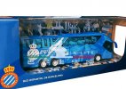 Blue RCD Espanyol Painting Kids Diecast Coach Bus Toy