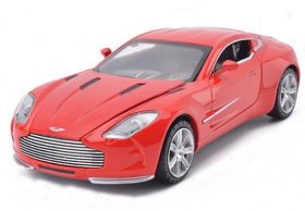 Red / White / Black Kids 1:32 Diecast Aston Martin One 77 Toy