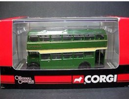 1:76 Scale Green CORGI Brand Double Decker Bus Model
