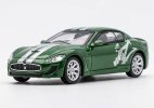 1:64 Scale Green Diecast Maserati GranTurismo Model