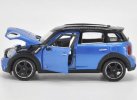 1:24 Silver / Brown / Blue Diecast Mini Cooper Countryman Model