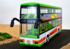 Kids Green / Red Die-Cast Hong Kong Double Decker Bus Toy