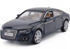 Kids 1:32 Scale Deep Blue / Silver / Red Diecast Audi A7 Toy
