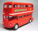 Yellow / Red / Blue / White Alloy Kids Double Decker Toys Bus