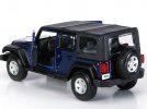 Red /Deep Blue 1:32 Bburago Diecast Jeep Wrangler Rubicon Model
