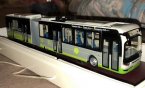 Gray 1:50 Scale Diecast CSR Articulated Trolley Bus Model