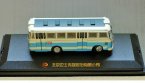 1:76 Scale Blue-White Diecast ShangHai SK640 Bus Model