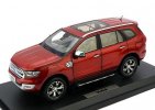 1:18 Scale Red Diecast Ford Everest SUV Model