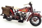 1:6 Scale Brown Vintage Tinplate 1936 Indian Motorcycle Model