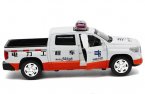 Kids White-Orange 1:32 Scale Die-Cast Toyota Tundra Pickup Toy
