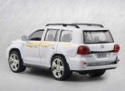 White / Black 1:24 Scale Kids Diecast Toyota Land Cruiser Toy