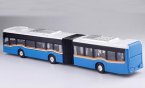 Kids Red / Blue / White / Yellow Diecast Articulated Bus Toy