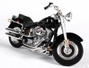 Black / Golden 1:18 Diecast Harley Davidson 2004 FLSTFI Fat Boy