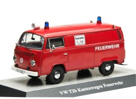 Red 1:43 Scale Diecast VW T2b Kastenwagen Feuerwehr Model