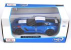 1:24 Blue Diecast 2017 Chevrolet Corvette Grand Sport Model