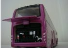 1:42 Scale Purple Alloy Made Tour Bus Toy