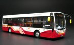 1:76 Scale Red-White CMNL Die-Cast Alexander Dennis Bus Model