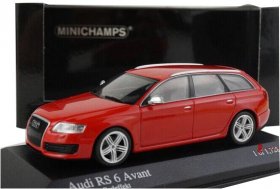 Red 1:43 Scale Minichamps Diecast Audi RS6 AVANT Model