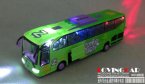 Kids 1:50 Scale Green Five Opening Doors Tour Bus Toy