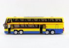 Kids Orange / Yellow / Red / White Double-Decker Tour Bus Toy