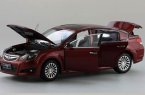 Gray / Wine Red / Black 1:18 Scale Diecast Subaru LEGACY Model