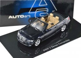 Deep Blue 1:43 Autoart Diecast BMW 3 Series Convertible Model