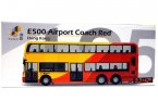 Red-Yellow Hong Kong E500 Airport Diecast Double Decker Bus Toy