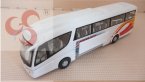 White 1:50 Scale JOAL Scania Irizar Bus Model