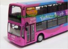 1:76 Scale Pink CORGI brand TORPOINT 80 Double Decker Bus Model