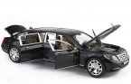 1:24 Black / Wine Red Diecast Mercedes-Benz Maybach S600 Toy