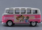 1:24 Scale White-Pink MaiSto VW Bus Model