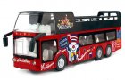 Red 1:32 Scale Kids Diecast Double Decker Sightseeing Bus Toy