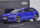 Blue 1:43 Scale Diecast 2017 Audi RS 4 Avant Model