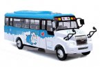 Kids Blue / Yellow Big Nose Doraemon School Bus Toy