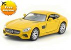 Kids Welly Yellow / Red 1:36 Diecast Mercedes Benz AMG GT Toy