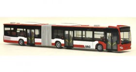 Red-White 1:87 Scale Mercedes-Benz Articulated Citaro City Bus