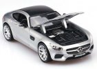 Silver 1:24 Scale Maisto Diecast Mercedes-Benz AMG GT Model