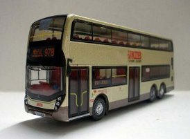 Golden Hong Kong KMB E500 Diecast Double Decker Bus Toy