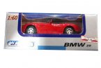 Kids Welly White / Red 1:60 Scale Diecast BMW Z8 Toy
