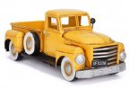 Yellow / Green / Red Medium Scale Vintage Pickup Truck Model