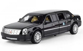 Kids 1:32 Scale White / Black Diecast Cadillac DTS Toy