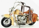 Yellow 1:6 Scale Vintage Tinplate 1957 Indian Motorcycle Model
