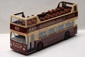 1:76 Scale Cabrio Style London Tour Double-Deck Bus Model