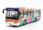 1:43 Colorful Painting Diecast Sunlong SLK6109 City Bus Model
