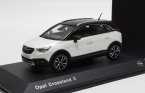 1:43 Scale Blue / White Diecast 2018 Opel Grandland X Model