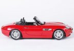 Red 1:18 Scale Bburago Diecast BMW Z8 Roadster Model