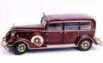 Wine Red 1:18 Diecast 1932 Cadillac Henry PuYi Special Car Model