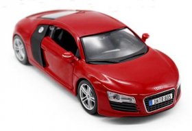 Red / Blue 1:24 Scale Maisto Diecast Audi R8 Model